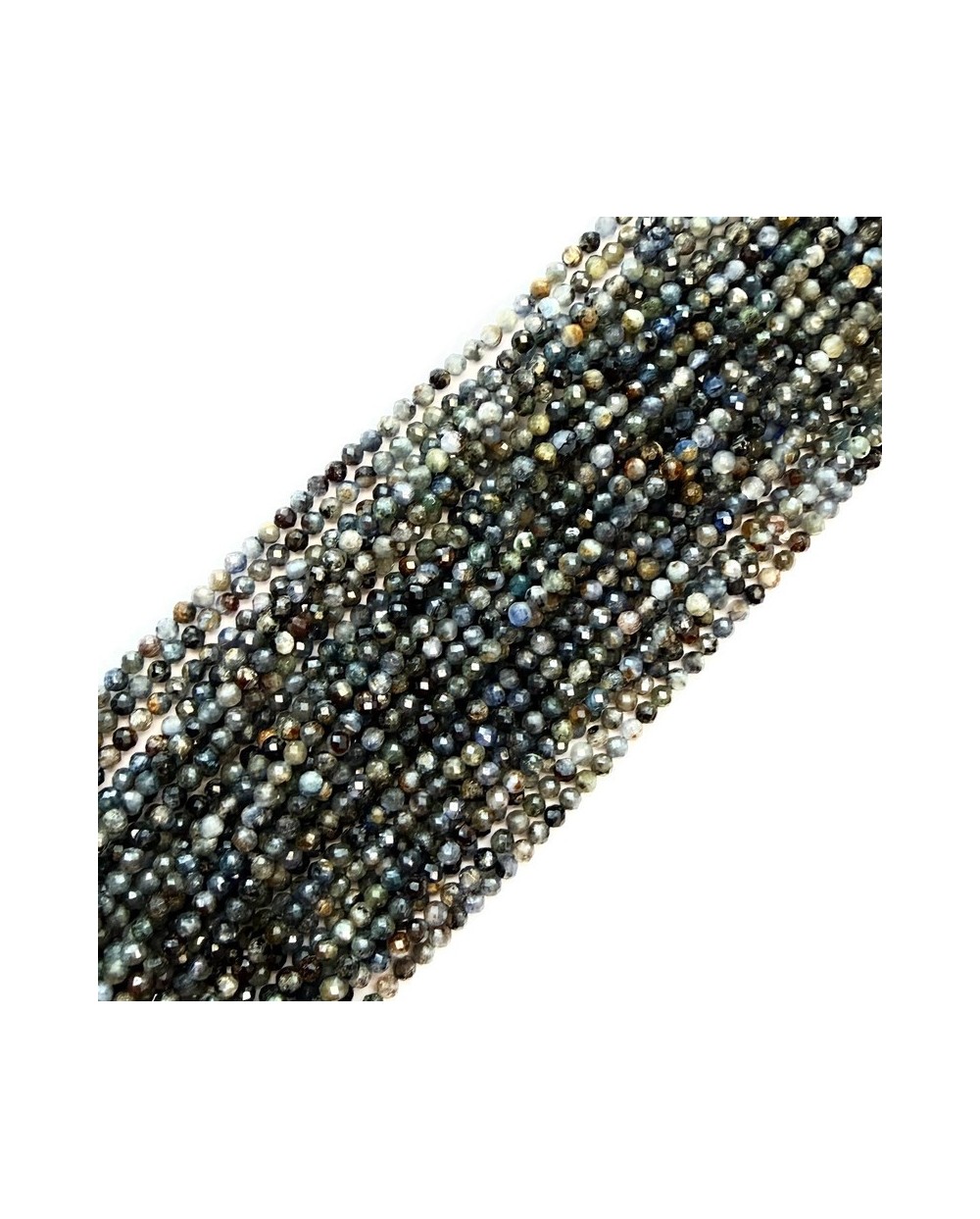 Kyanit kamień naturalny – piękno, równowaga i energia w biżuterii handmade | Kyanit kulka fasetowana 3mm
