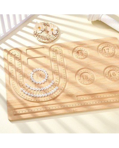 Drewniana tablica do projektowania biżuterii 44x28,5 cm – z miarką i miejscem na akcesoria | Elegancja i funkcjonalność