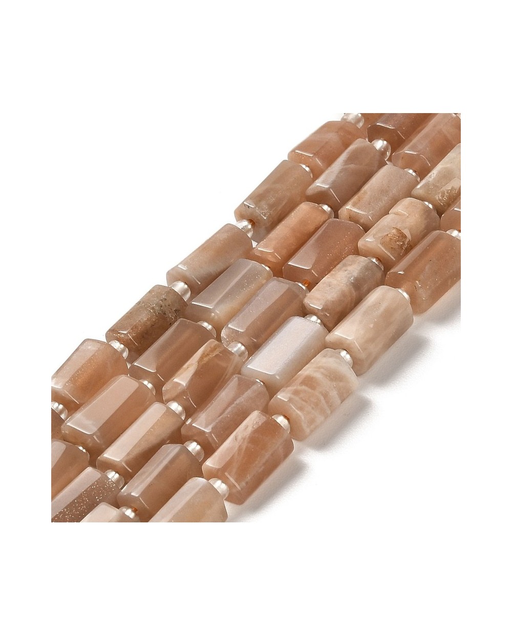 Kamień słoneczny walec ok 8.5~11x5.5~6.5mm sznurek