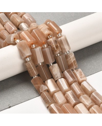 Kamień słoneczny walec ok 8.5~11x5.5~6.5mm sznurek
