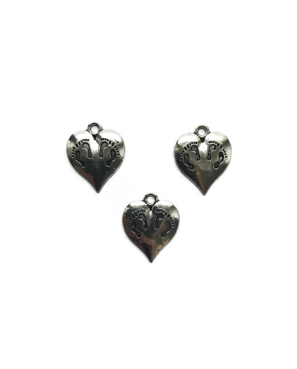 Zawieszka serce 20x18mm cyna