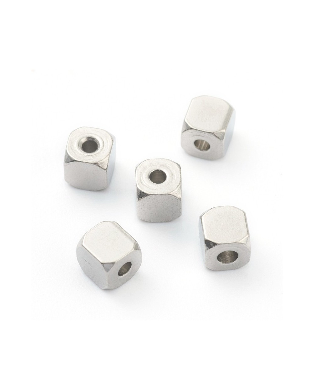Przekładka ozdobna kosteczka 4x4mm stal nierdzewna