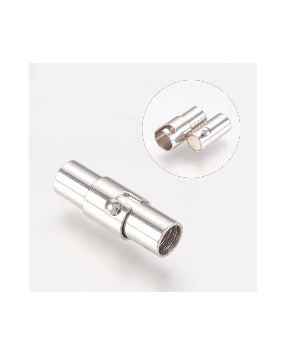 Zapięcie magnetyczne 18x6mm stal nierdzewna 4mm