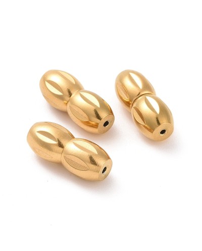 Zapięcie zakręcane 12x5mm stal nierdzewna złota