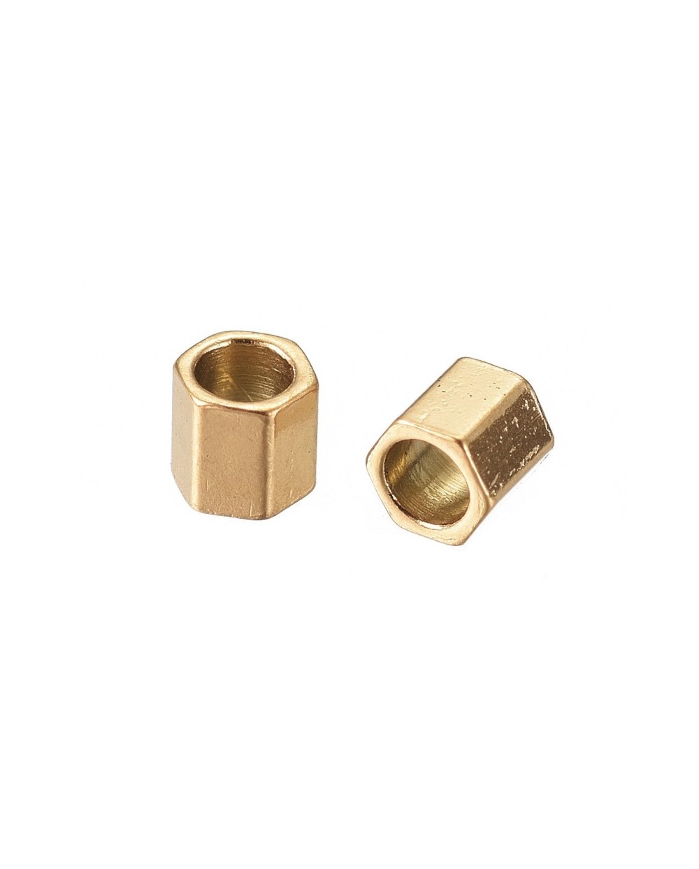 Przekładka ozdobna 2x2x2mm stal nierdzewna złota
