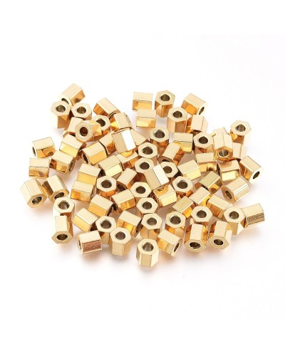 Przekładka ozdobna 4x4x4mm stal nierdzewna złota