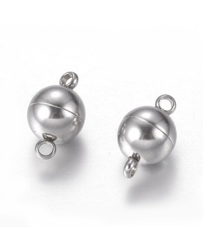 Zapięcie magnetyczne kulka 18x10mm stal nierdzewna
