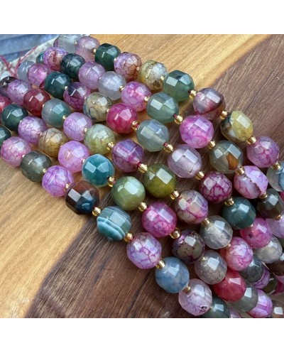 Agat bryłki faset podłużny mix kolorów | Elemenciki.pl