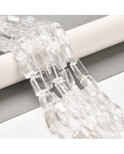Kryształ Górski walec ok 8.5~11x5.5~6.5mm sznurek
