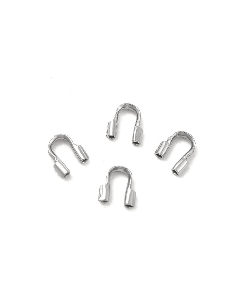 Zakończenie podkówka do linek 5x4.5x1.2mm stal nierdzewna SREBRNE