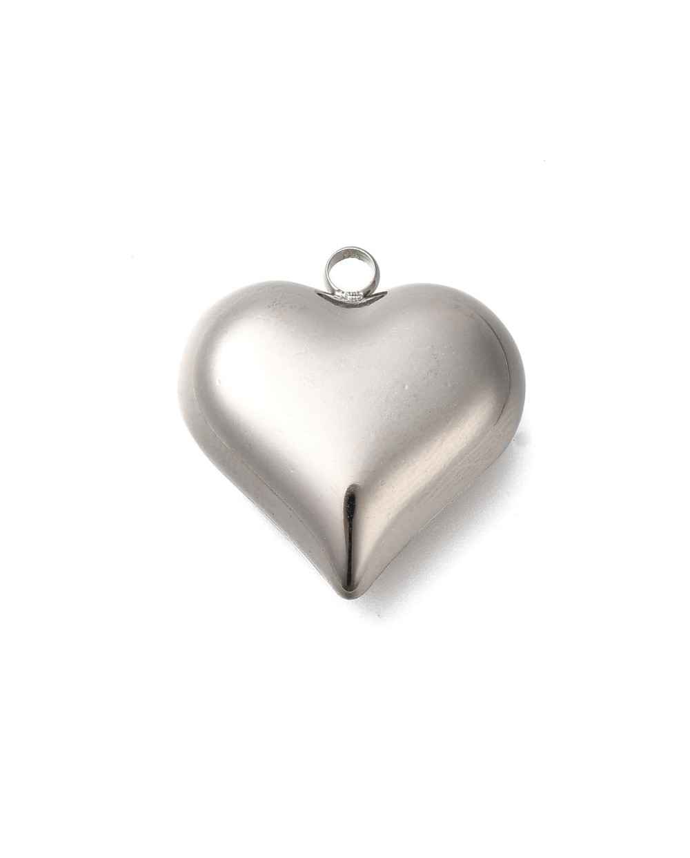 Zawieszka serce 19x17x7,5mm stal nierdzewna
