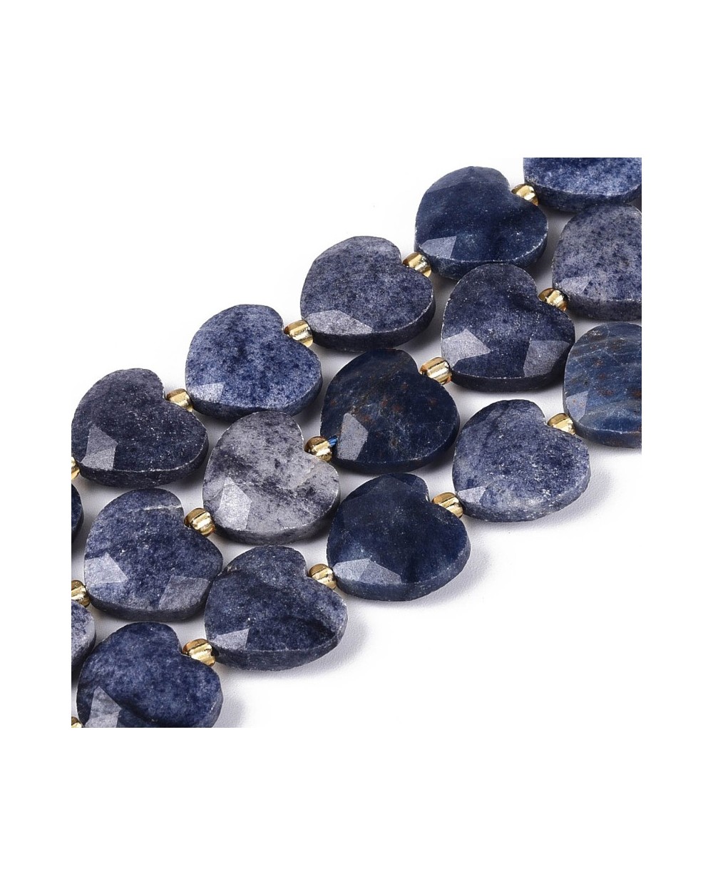 Kamień naturalny Awenturyn serce fasetowane ok 13x14x6mm sznurek 18-20 cm