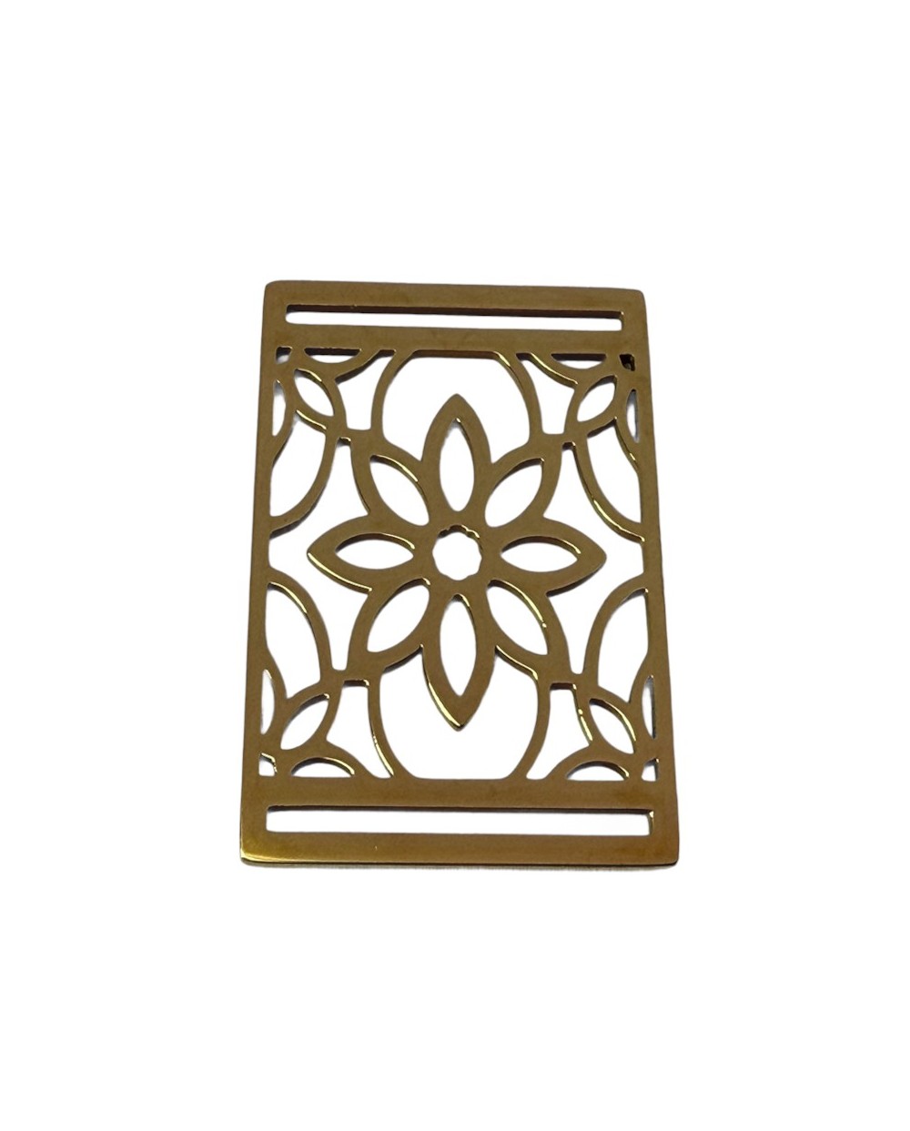 Łącznik kwiatek ozdobny 30x20x1mm stal nierdzewna złota