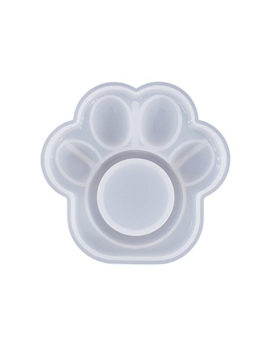 Forma silikonowa do odlewów z żywicy i gipsu psia łapka 9.7x9.3x2.9cm