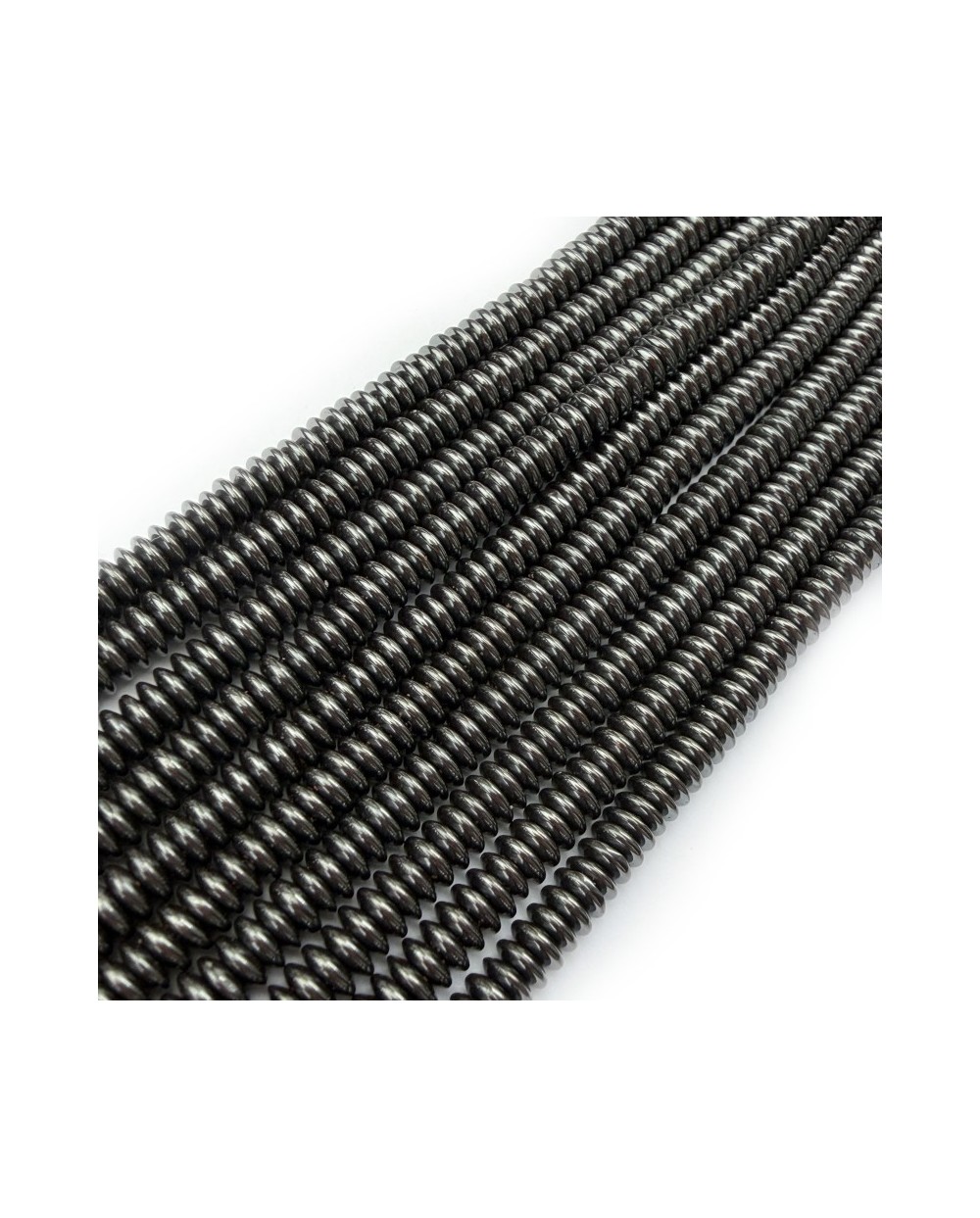 Kamień naturalny Hematyt dysk oponka ok 4x1-1,5mm naturalny