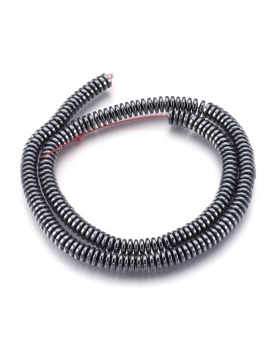 Kamień Naturalny Hematyt dysk oponka 6x2mm naturalny