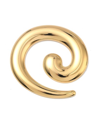 Zawieszka Spirala 58x57x4,5mm stal nierdzewna złota