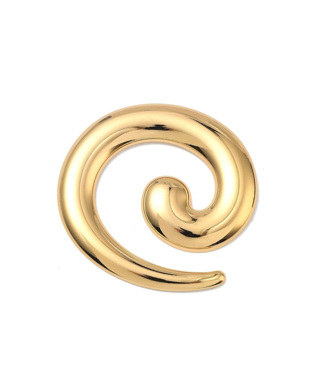 Zawieszka Spirala 58x57x4,5mm stal nierdzewna złota