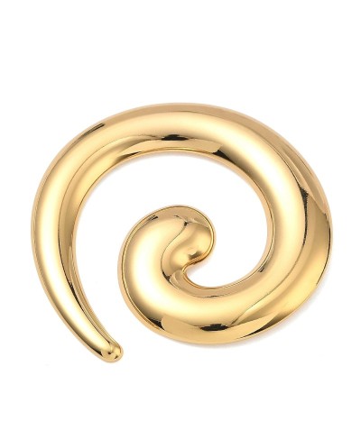 Zawieszka Spirala 58x57x4,5mm stal nierdzewna złota