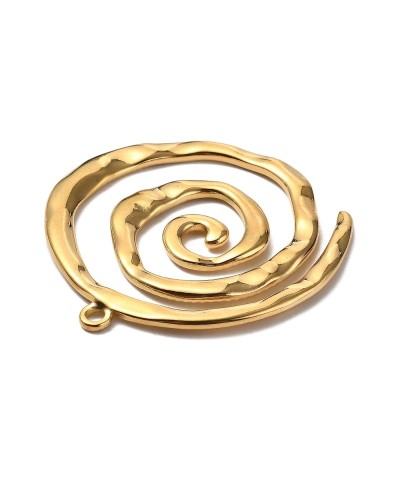 Zawieszka Spirala 41x42x2mm stal nierdzewna złota