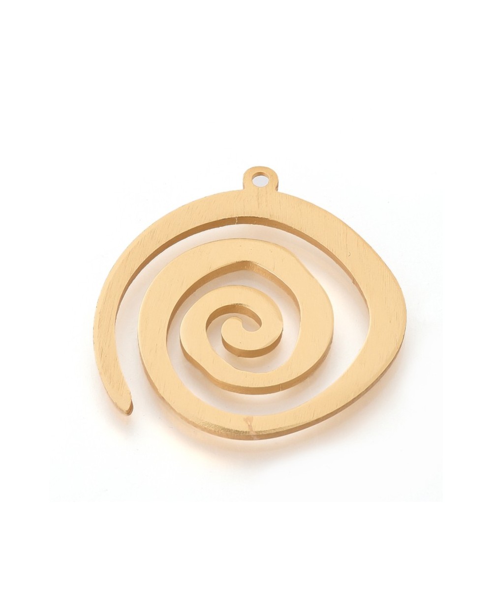 Zawieszka Spirala aluminium 40x39x2mm złota