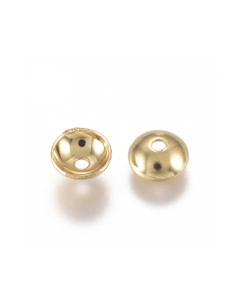 Nakładka na koraliki 4x1,2mm stal nierdzewna złota