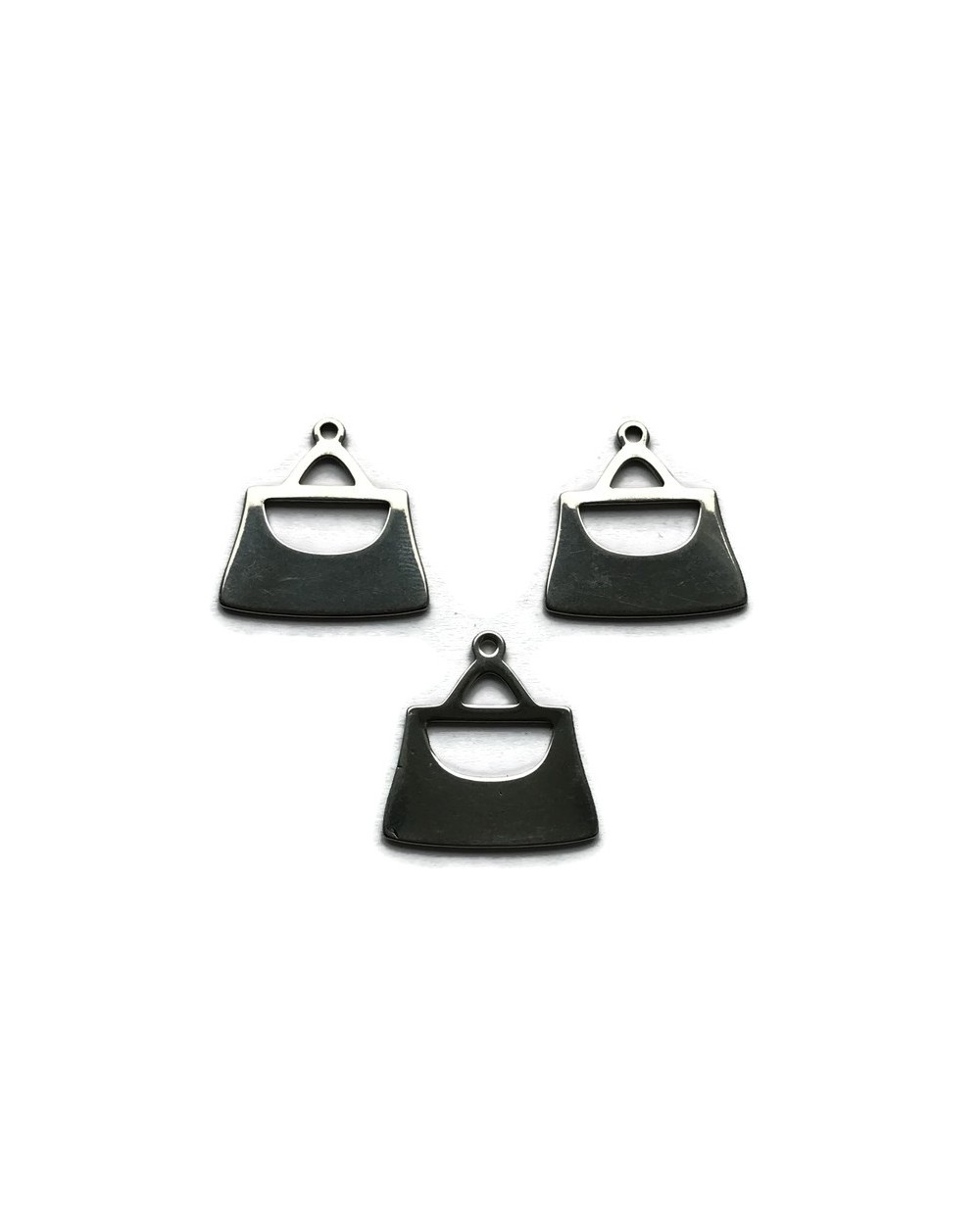 Zawieszka torebeczka 19x18mm stal nierdzewna