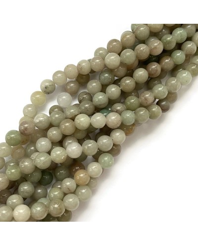 Kamień Naturalny Jadeit kulka gładka ok 8mm zielony sznur