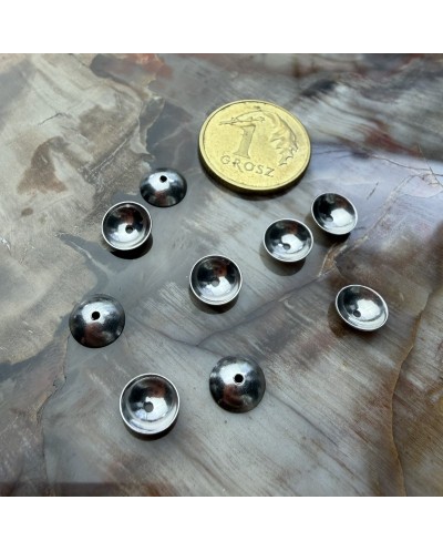 Nakładka na koraliki 6mm stal nierdzewna