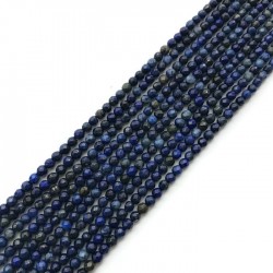 Lapis lazuli kulka fasetowana 3mm sznurek