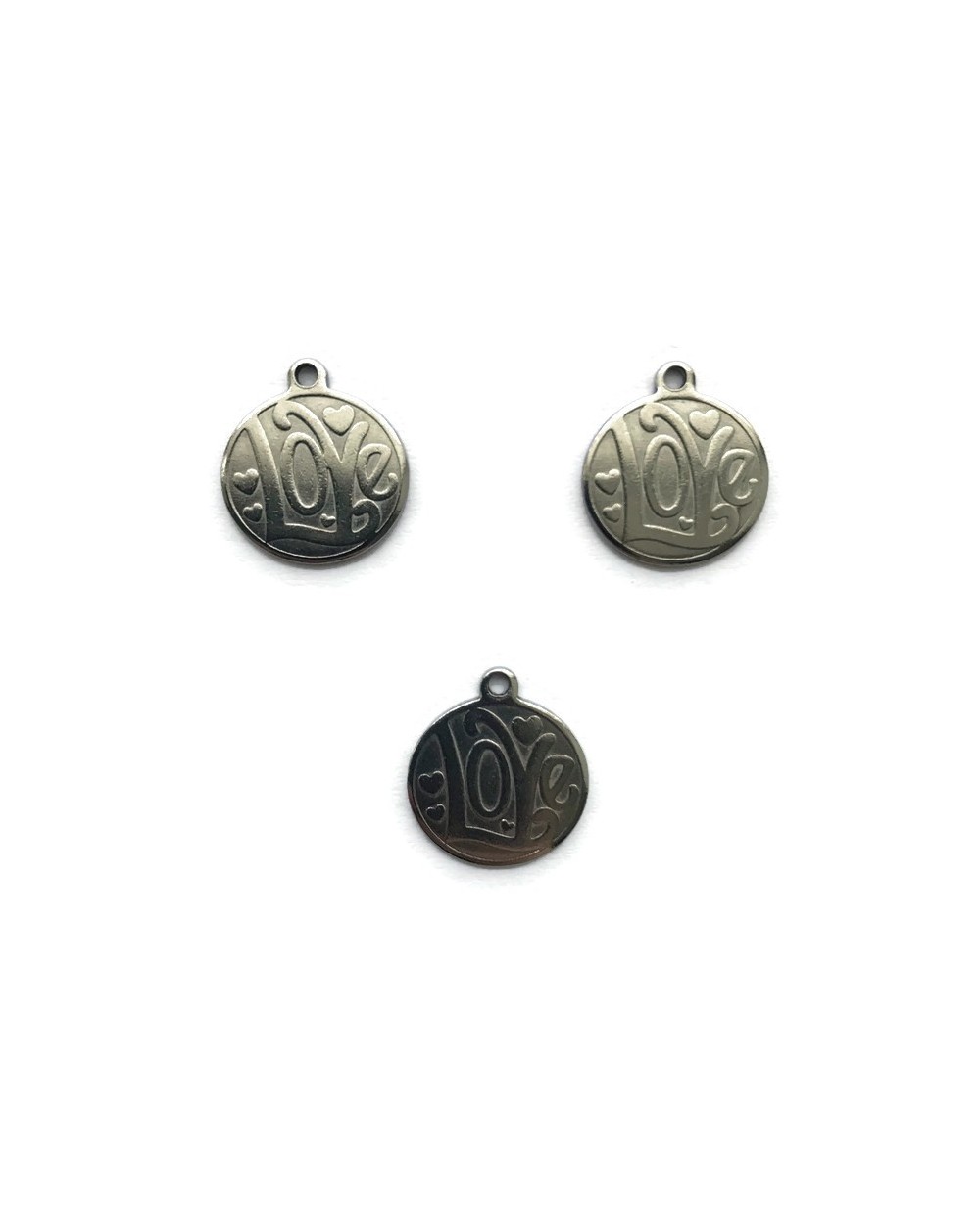 Zawieszka love 15x14mm stal nierdzewna