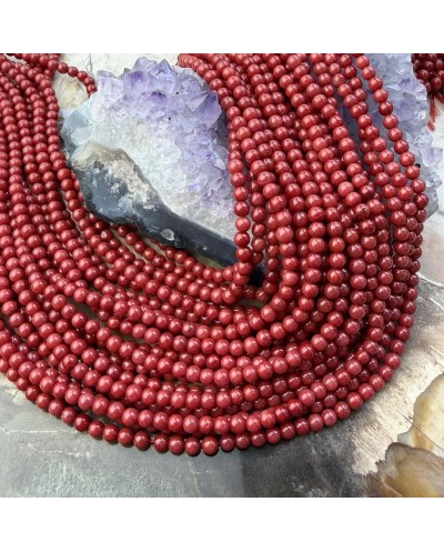 Koral naturalny kulka gładka 2,5mm- 3mm