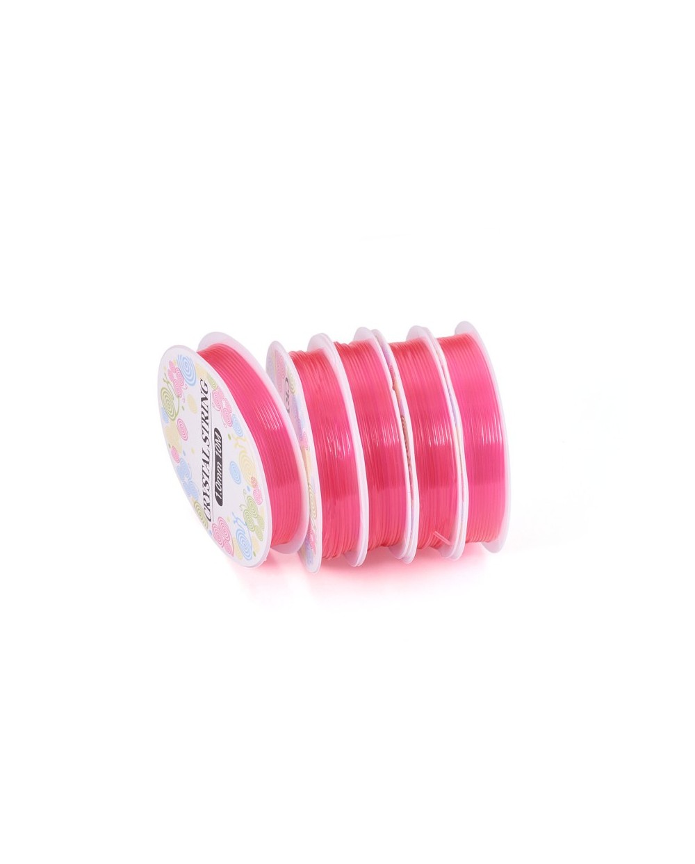 Gumka silikonowa jubilerska 1mm szpulka 5,5m różowa
