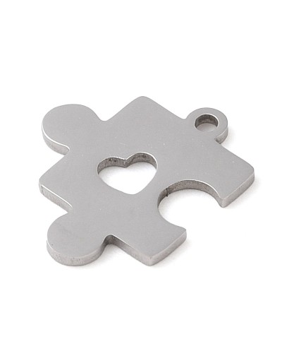 Zawieszka Puzzle 16x14x1mm stal nierdzewna