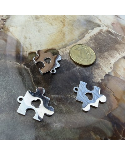 Zawieszka Puzzle 16x14x1mm stal nierdzewna