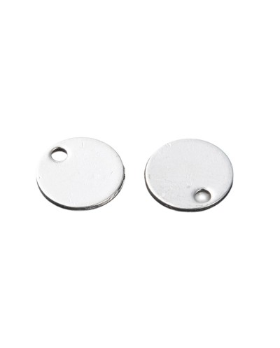 Zawieszka moneta/blaszka 6x0,8mm stal nierdzewna