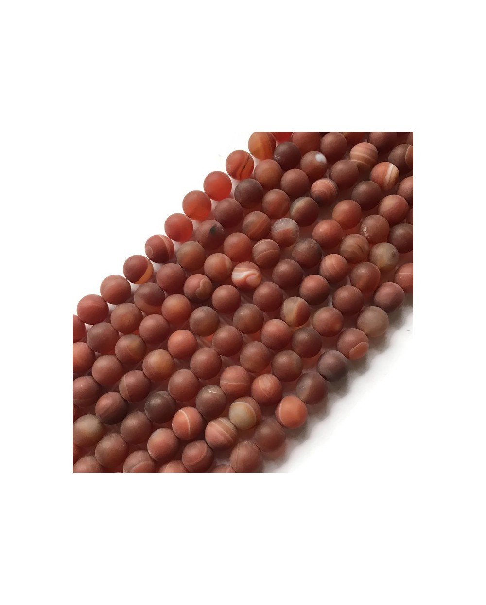 Agat kulka 10mm pomarańczowy sznurek