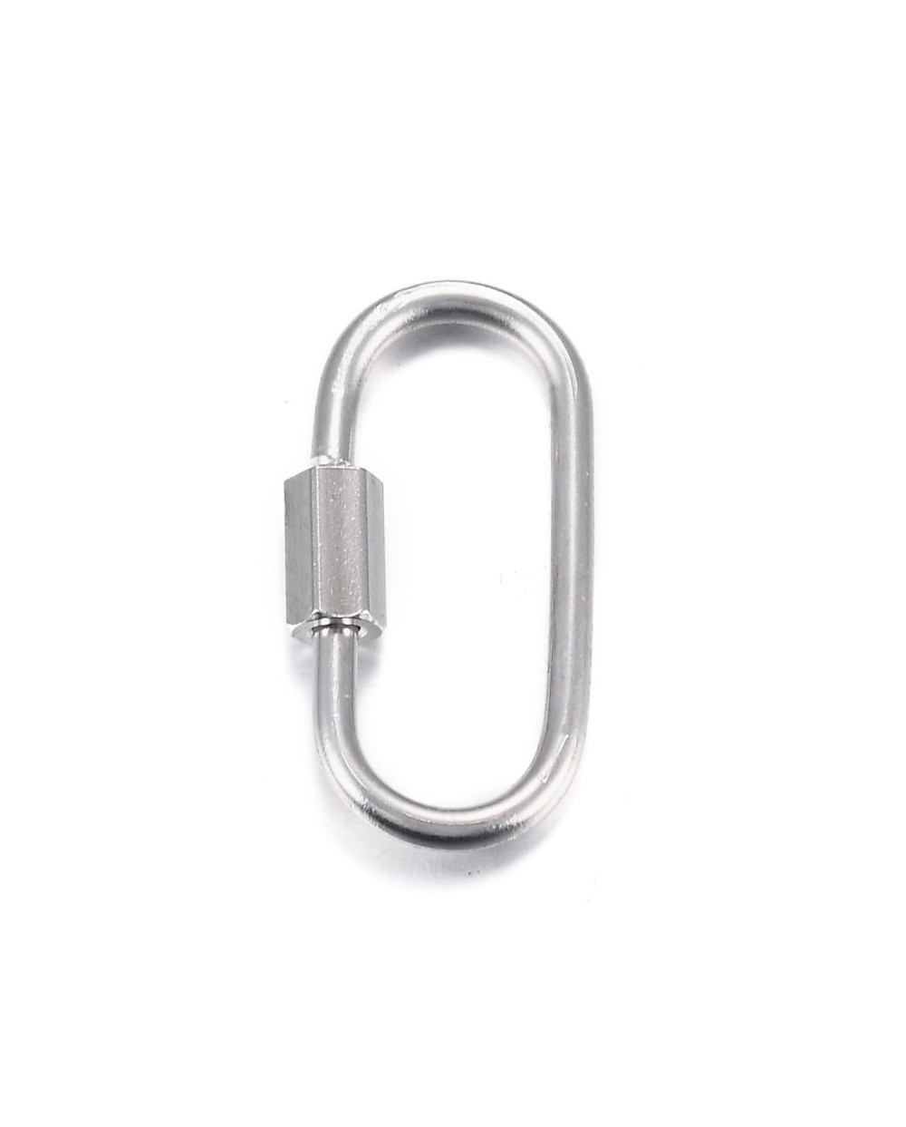 Zapięcie zakręcane owalne 21x11x4mm stal nierdzewna