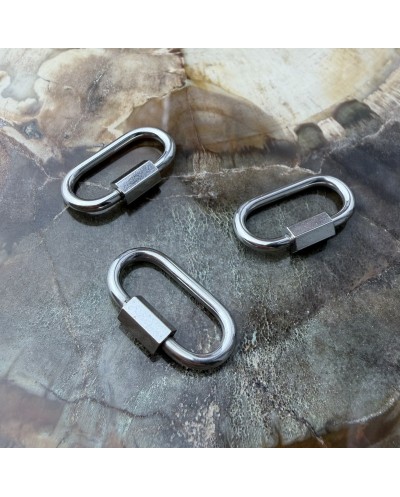 Zapięcie zakręcane owalne 21x11x4mm stal nierdzewna