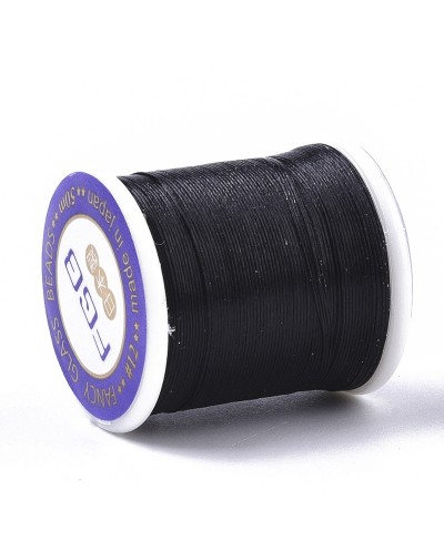 Sznurek jubilerski nylonowy 0,1mm szpulka ok 50 metrów czarny