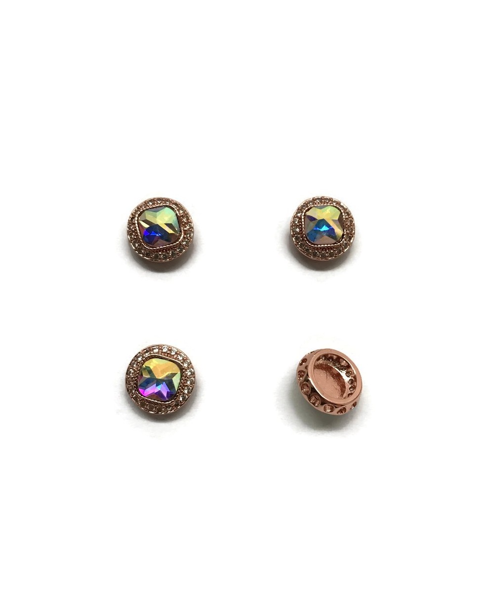 Przekładka z cyrkoniami kryształek 10x10mm