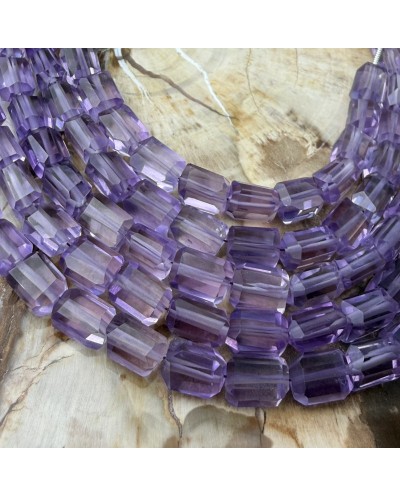 Kamień naturalny ametyst bryłka szlifowana ok 9x6mm sznurek
