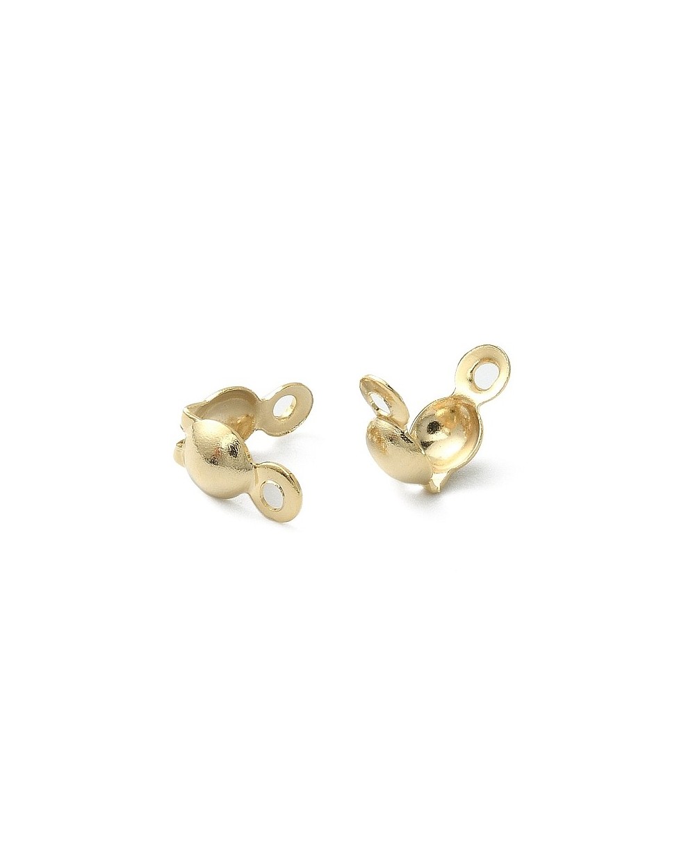 Łapaczki do linek 8x4mm stal nierdzewna Złote