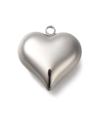 Zawieszka serce 28x25x8,5mm stal nierdzewna