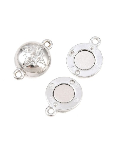 Zapięcie magnetyczne z bolcami 9x14x6mm stal nierdzewna