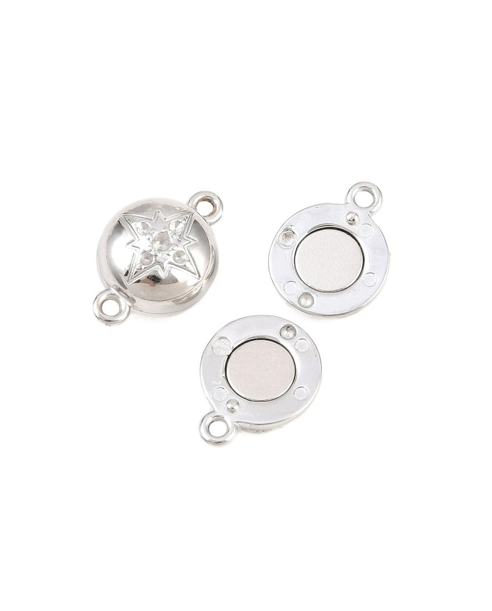 Zapięcie magnetyczne z bolcami 9x14x6mm stal nierdzewna