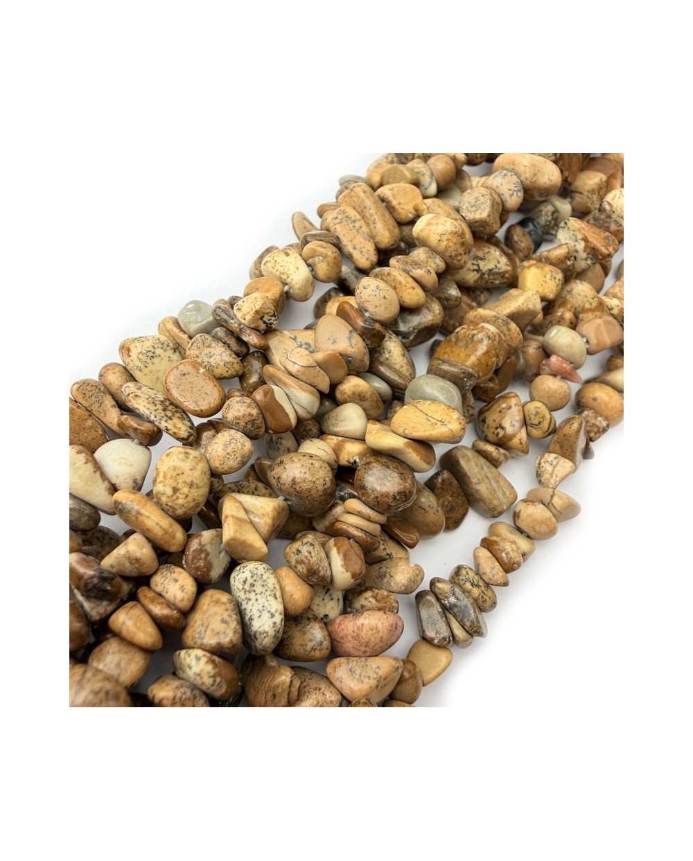 Jaspis Krajobrazowy sieczka 5~8mm sznurek ok 80 cm