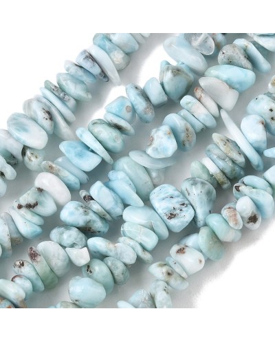 Larimar sieczka 4~12mm sznurek ok 40 cm