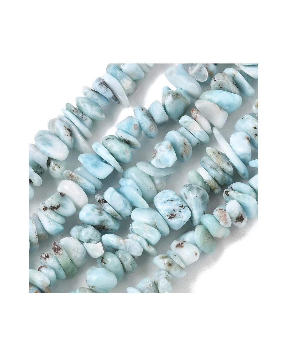 Larimar sieczka 4~12mm sznurek ok 40 cm