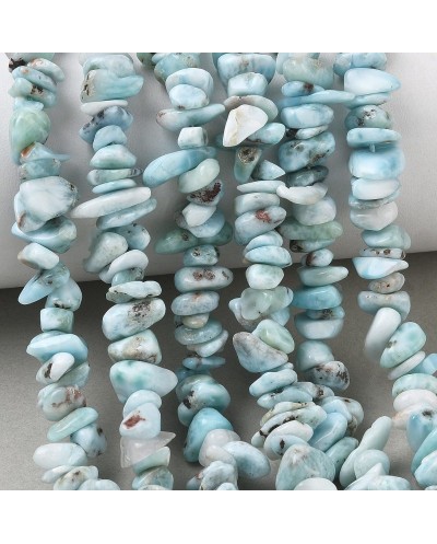 Larimar sieczka 4~12mm sznurek ok 40 cm